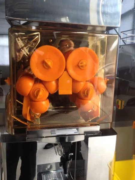 Соковыжималка для цитрусовых Foodatlas 2020AMM-(IS) (настольная, корпус прозр пласт, конт нерж, GB)